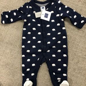 NWT Janie and Jack Reversible Footie Outfit
